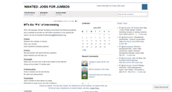 Desktop Screenshot of joblessjumbos.wordpress.com