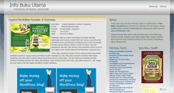 Desktop Screenshot of bukutama.wordpress.com