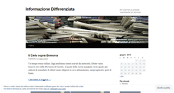 Desktop Screenshot of informazionedifferenziata.wordpress.com