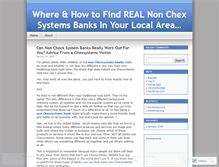Tablet Screenshot of getnonchexsystemsbanks.wordpress.com