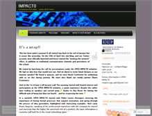 Tablet Screenshot of impactoegp.wordpress.com