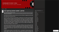 Desktop Screenshot of condemnedtorocknroll.wordpress.com