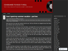 Tablet Screenshot of condemnedtorocknroll.wordpress.com