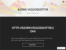 Tablet Screenshot of bjorkviggosdottir.wordpress.com