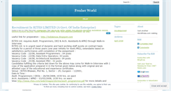 Desktop Screenshot of fresherworlds.wordpress.com