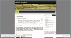Desktop Screenshot of actionlessactivity.wordpress.com