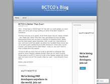 Tablet Screenshot of bctco.wordpress.com