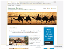 Tablet Screenshot of moroccoretreats.wordpress.com