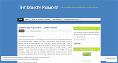 Desktop Screenshot of donkeyparadise.wordpress.com
