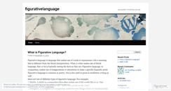 Desktop Screenshot of figurativelanguage.wordpress.com