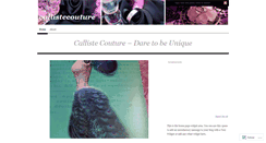 Desktop Screenshot of callistecouture.wordpress.com