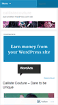 Mobile Screenshot of callistecouture.wordpress.com