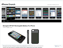 Tablet Screenshot of iphonecruncher.wordpress.com