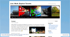 Desktop Screenshot of liveworkexploretoronto.wordpress.com