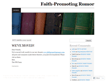 Tablet Screenshot of faithpromotingrumor.wordpress.com