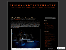 Tablet Screenshot of designandtechtheatre.wordpress.com