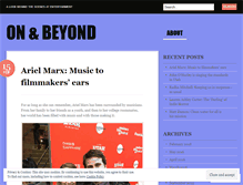 Tablet Screenshot of onandbeyond.wordpress.com