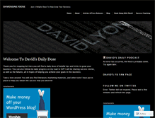 Tablet Screenshot of davidsdailydose.wordpress.com