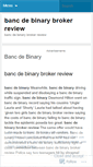 Mobile Screenshot of misc.bancdebinarybrokerreview.wordpress.com