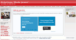 Desktop Screenshot of modejeune.wordpress.com