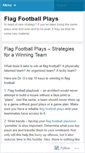Mobile Screenshot of flagfootballplays.wordpress.com