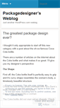 Mobile Screenshot of packagedesigntalk.wordpress.com