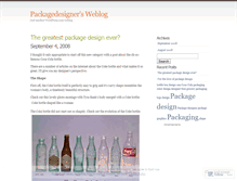 Tablet Screenshot of packagedesigntalk.wordpress.com