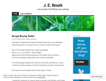 Tablet Screenshot of jebourk.wordpress.com