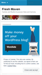 Mobile Screenshot of freshmaven.wordpress.com
