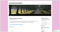 Desktop Screenshot of catslondonmarathon.wordpress.com