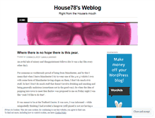 Tablet Screenshot of house78.wordpress.com