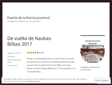 Tablet Screenshot of fuentedelaeternajuventud.wordpress.com