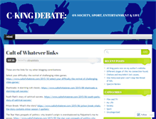 Tablet Screenshot of ckingdebate.wordpress.com