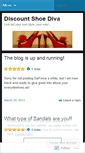 Mobile Screenshot of discountshoediva.wordpress.com