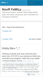 Mobile Screenshot of noorfamily.wordpress.com