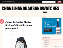 Tablet Screenshot of chanelhandbagsandwatches.wordpress.com