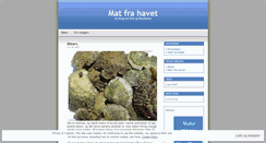 Desktop Screenshot of fiskeri.wordpress.com
