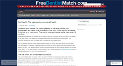 Desktop Screenshot of freedentistmatch.wordpress.com