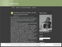 Tablet Screenshot of mastercaution.wordpress.com