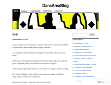 Tablet Screenshot of dansarea.wordpress.com