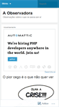 Mobile Screenshot of aobservadora.wordpress.com