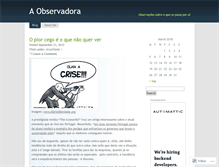 Tablet Screenshot of aobservadora.wordpress.com