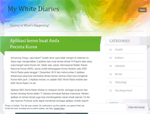 Tablet Screenshot of mywhitediaries.wordpress.com