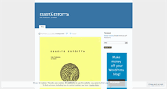 Desktop Screenshot of eskotynkkynen.wordpress.com