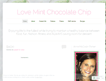 Tablet Screenshot of lovemintchocolatechip.wordpress.com