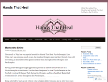 Tablet Screenshot of handsthatheal.wordpress.com