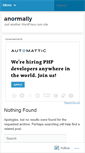 Mobile Screenshot of anormally.wordpress.com