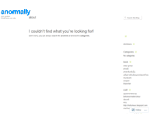 Tablet Screenshot of anormally.wordpress.com