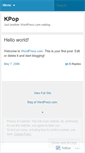 Mobile Screenshot of kpop.wordpress.com