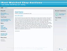 Tablet Screenshot of mostwatchedebayauctions.wordpress.com